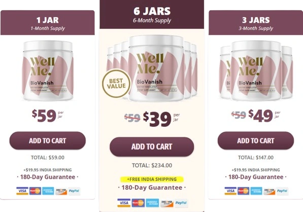 WellMe BioVanish Price