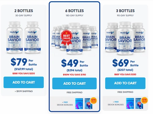 Brain Savior Pricing Details