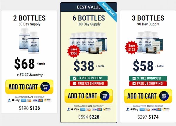 Mind Vault Pricing Details