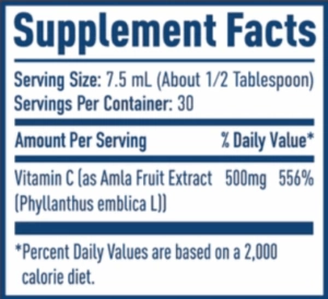 NativePath Liposomal Vitamin C Ingredients