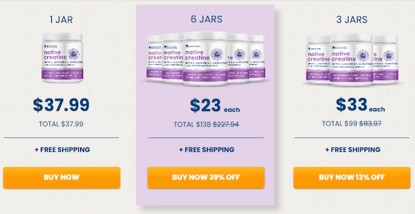 NativePath Native Creatine Price Details