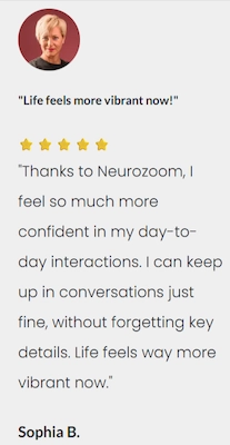 NeuroZoom Customer Reviews
