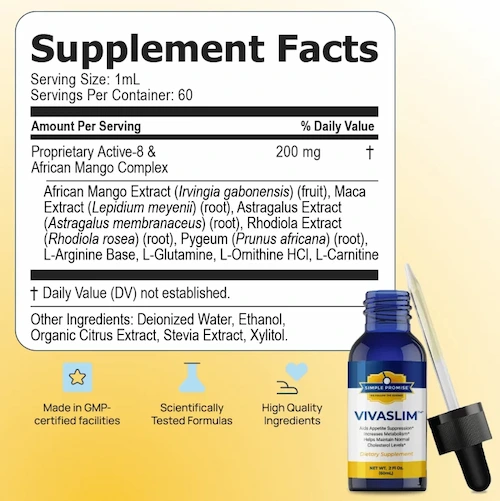 VivaSlim Supplement Facts