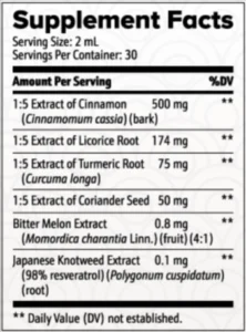 ZenSulin-Supplement-Fact